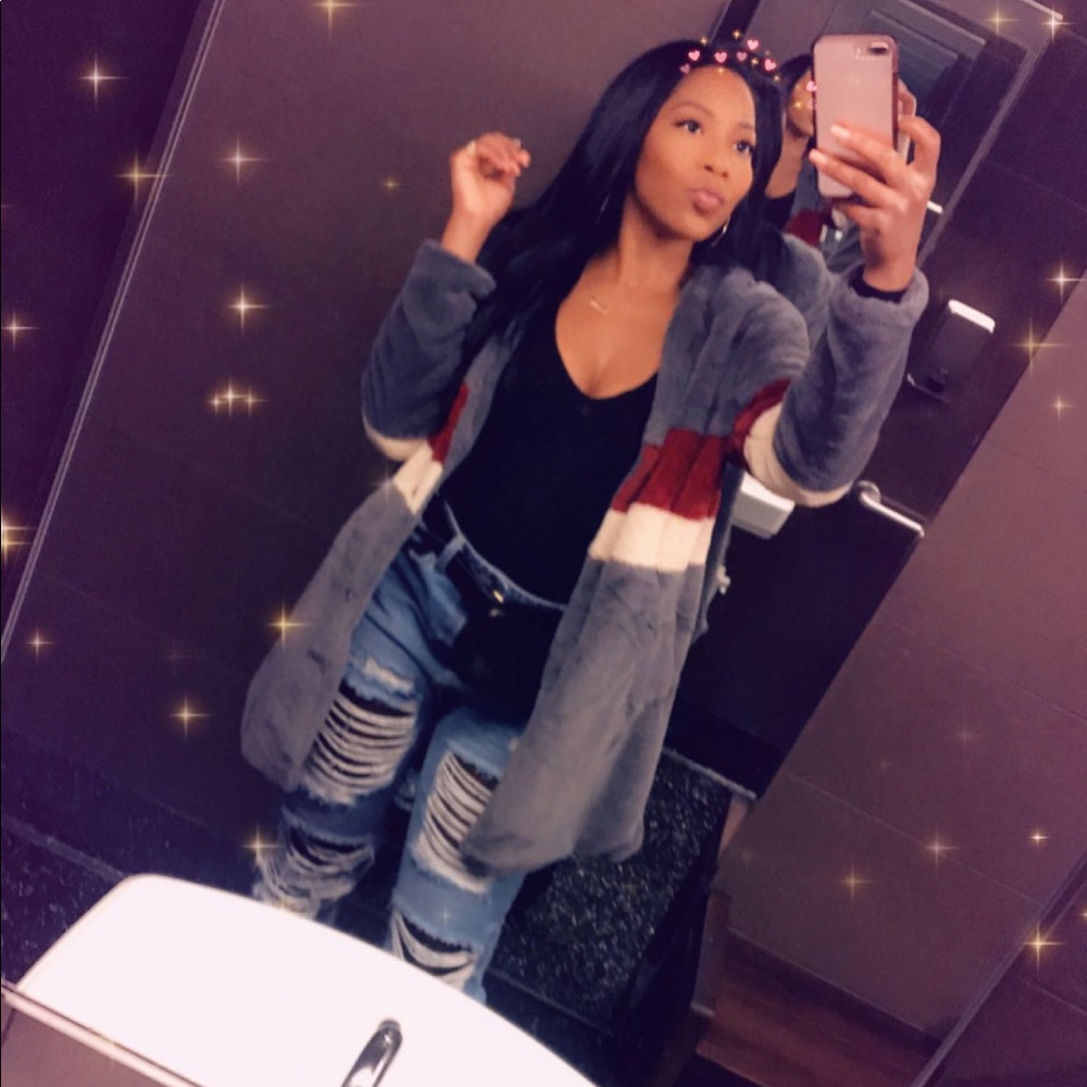 Faux fur jacket